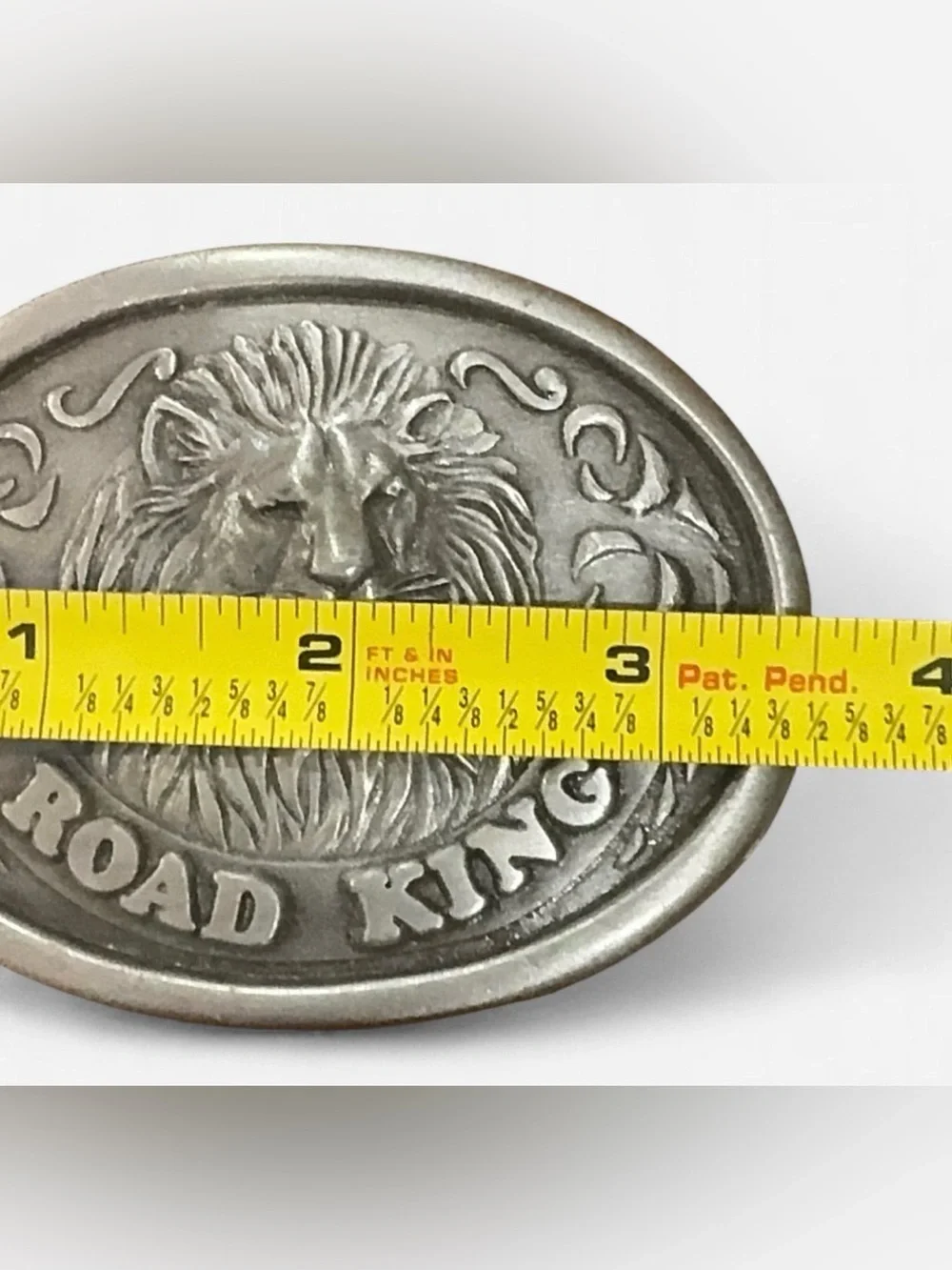 Vintage 70s Union 76 Road King Lion Trucker Drivers Club Belt Buckle